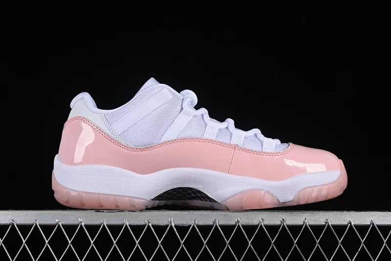 All categories Air Jordan Jordan series basketball shoes Air Jordan 11 F version Air Jordan 11 Low "Legend Pin" AJ11 Joe 11 girl pink genuine standard genuine carbon low-top basketball shoes AH7860-160